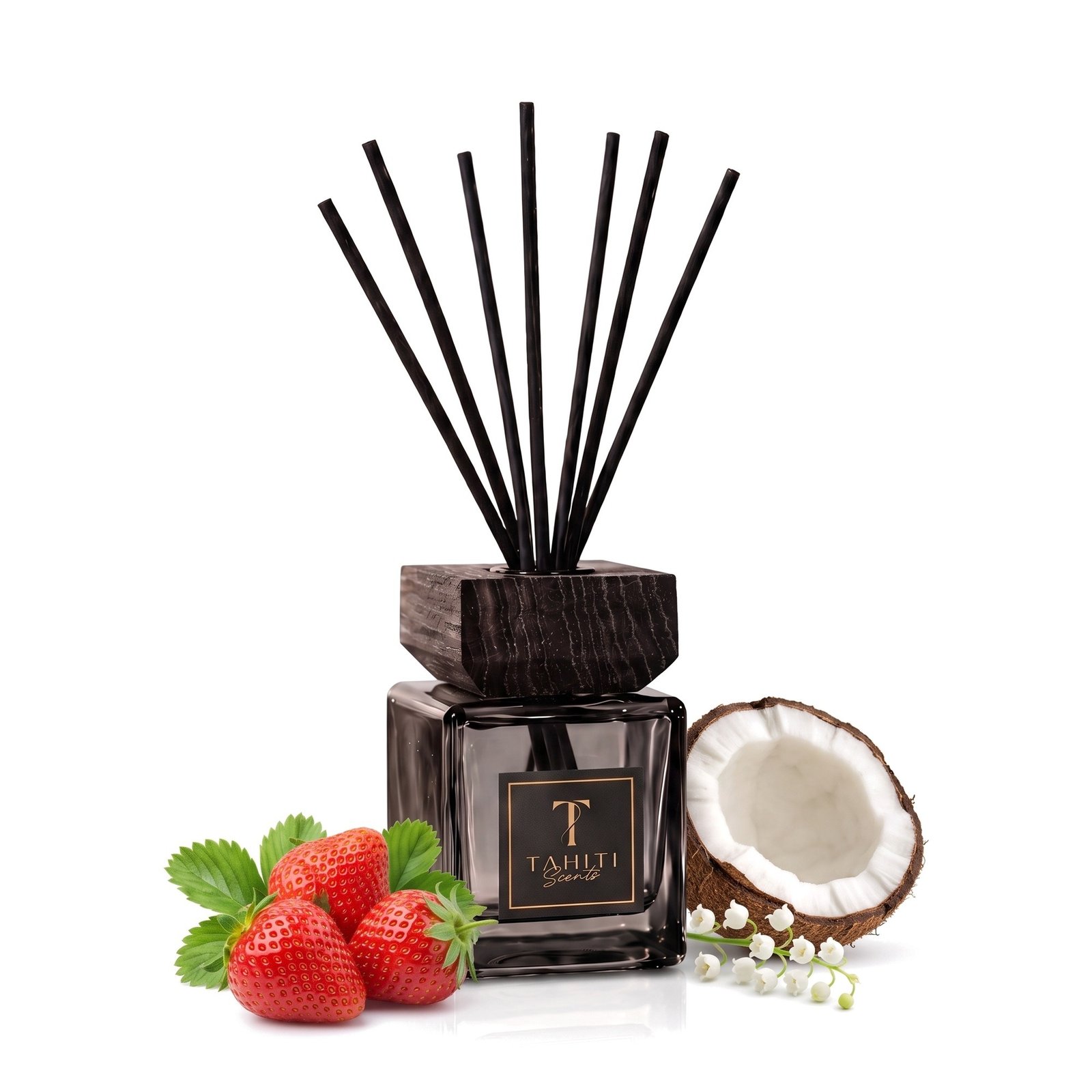 Tahiti Scents "Pinky dream" home fragrance with its scent notes