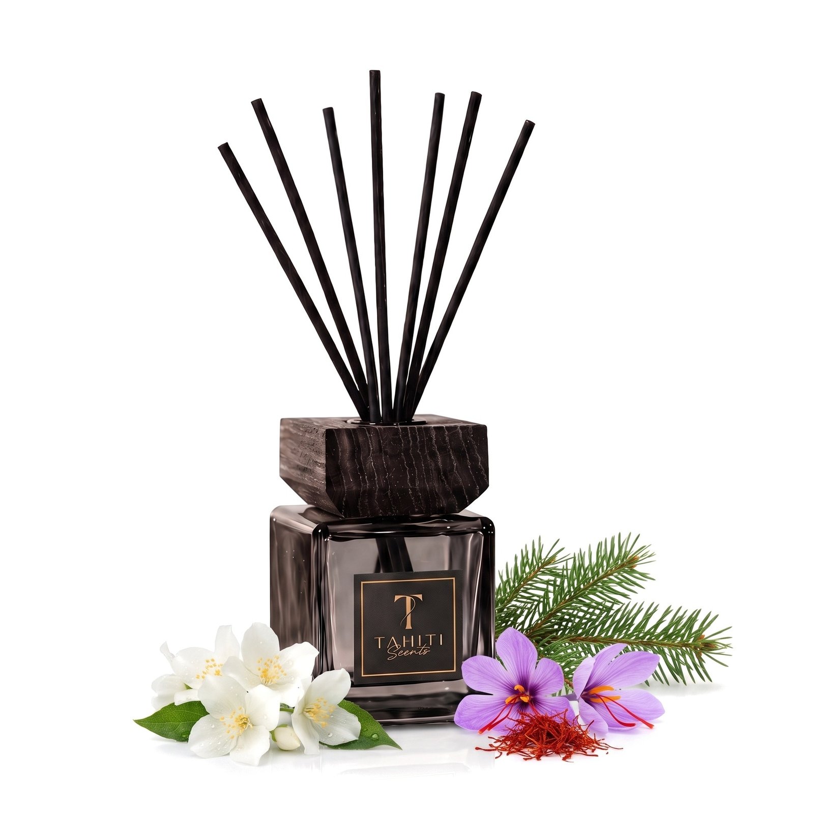 Tahiti Scents "Red velvet" home fragrance with its scent notes