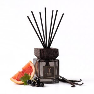 Tahiti Scents namų kvapas „White crystal“ su kvapo natomis