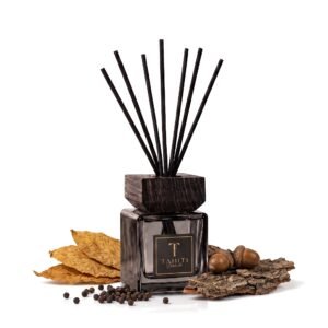 Tahiti Scents namų kvapas „Cuban tobacco & oak“ su kvapo natomis