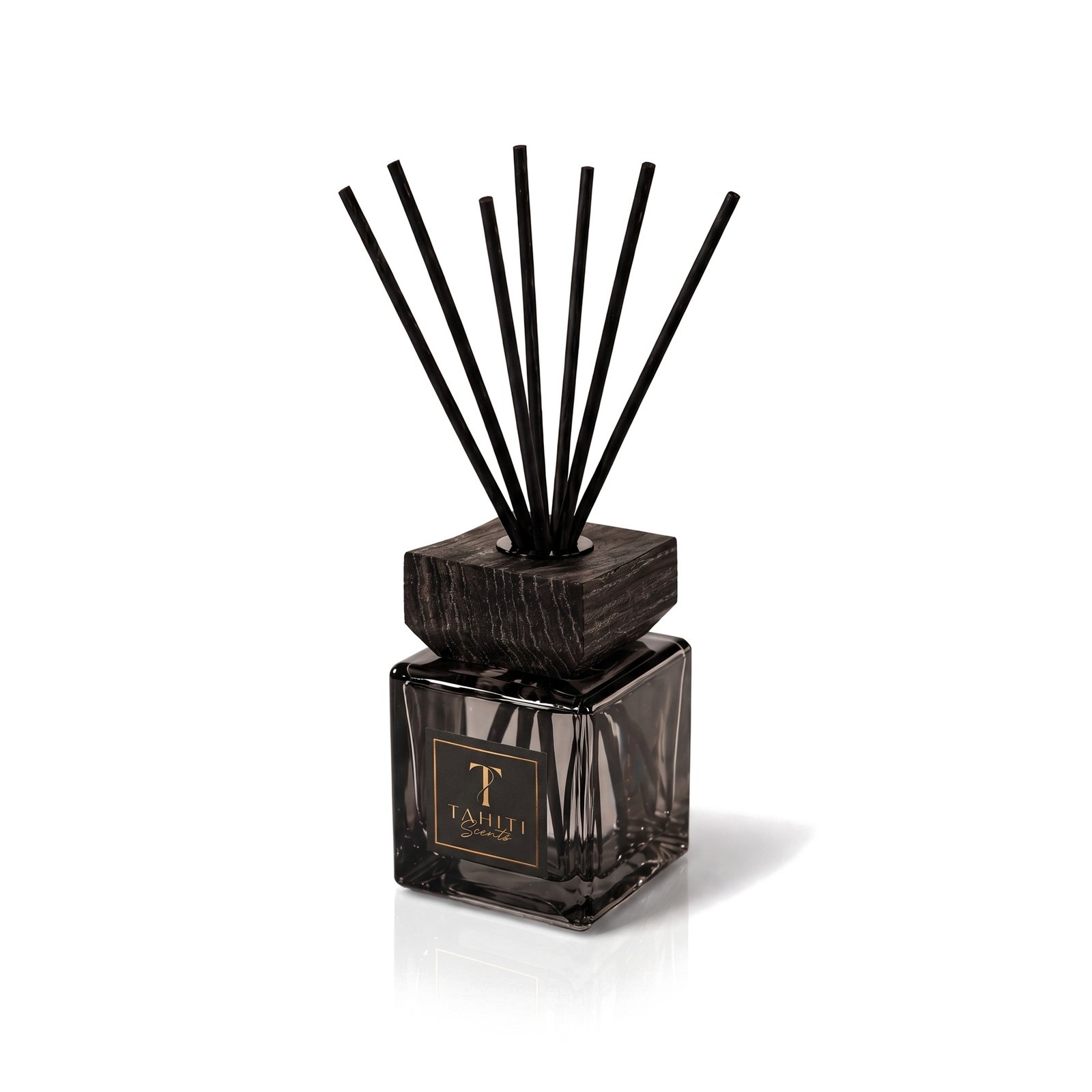 Tahiti Scents home fragrance reed diffuser, side view